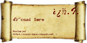 Ócsai Imre névjegykártya